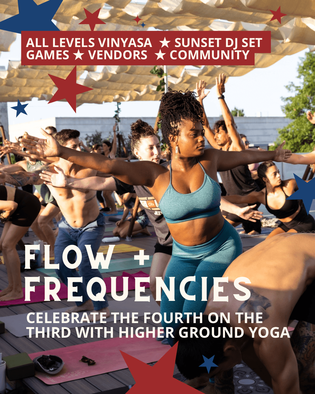 Higher Ground Rooftop Yoga calendar cover