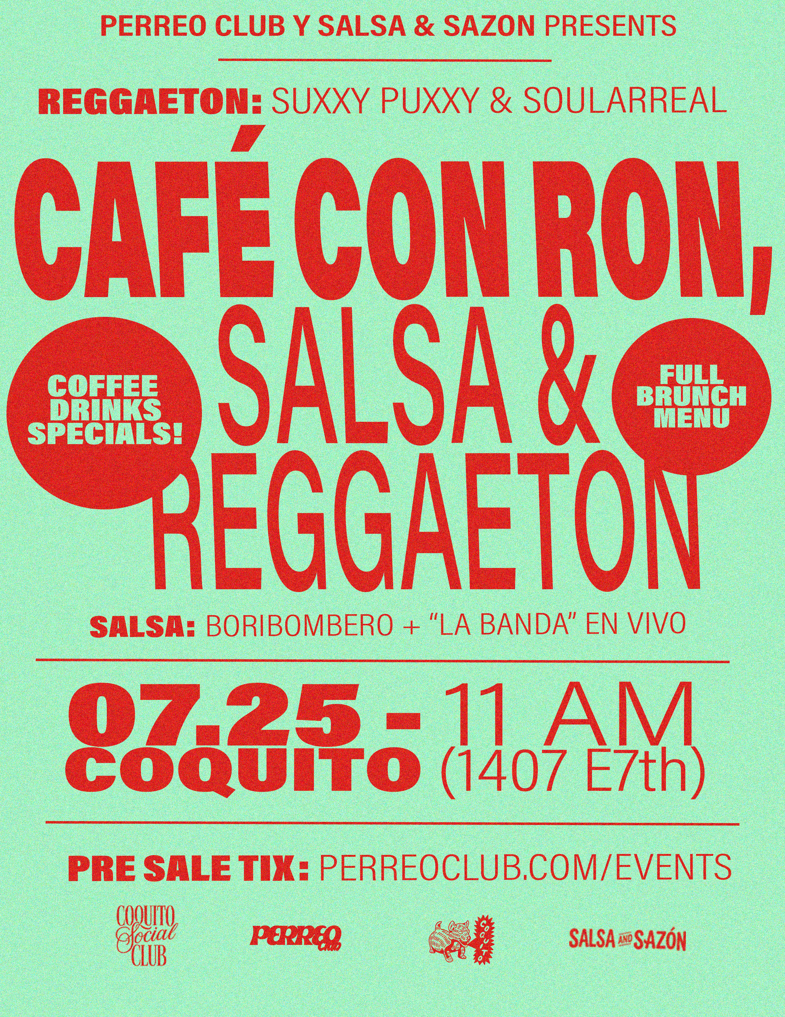 CAFÉ CON RON: Salsa & Reggaetón