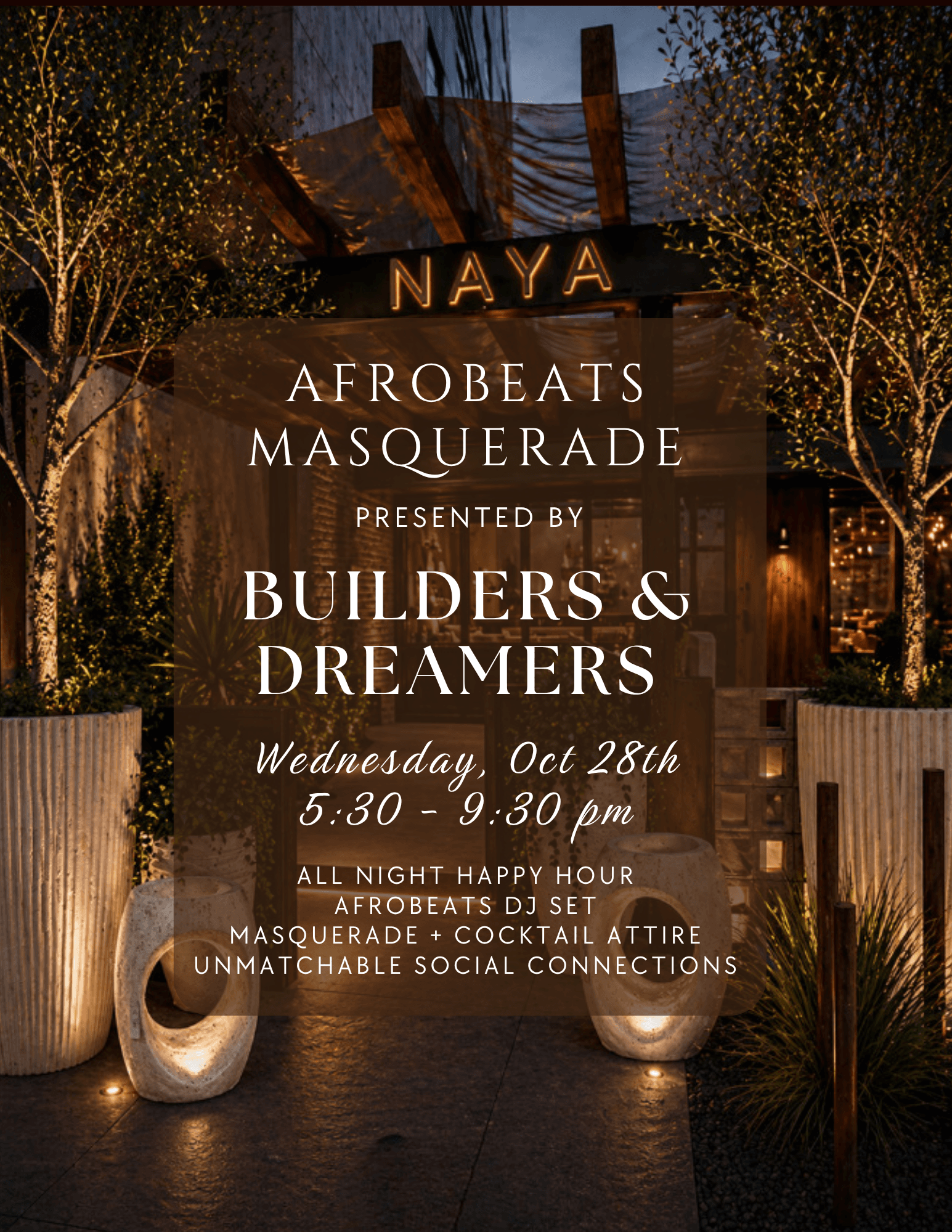 Builders and Dreamers: Afrobeats Masquerade