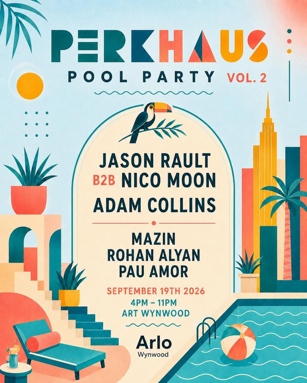 Perkhaus x Arlo Rooftop Pool Party Vol. 2 - Read Description