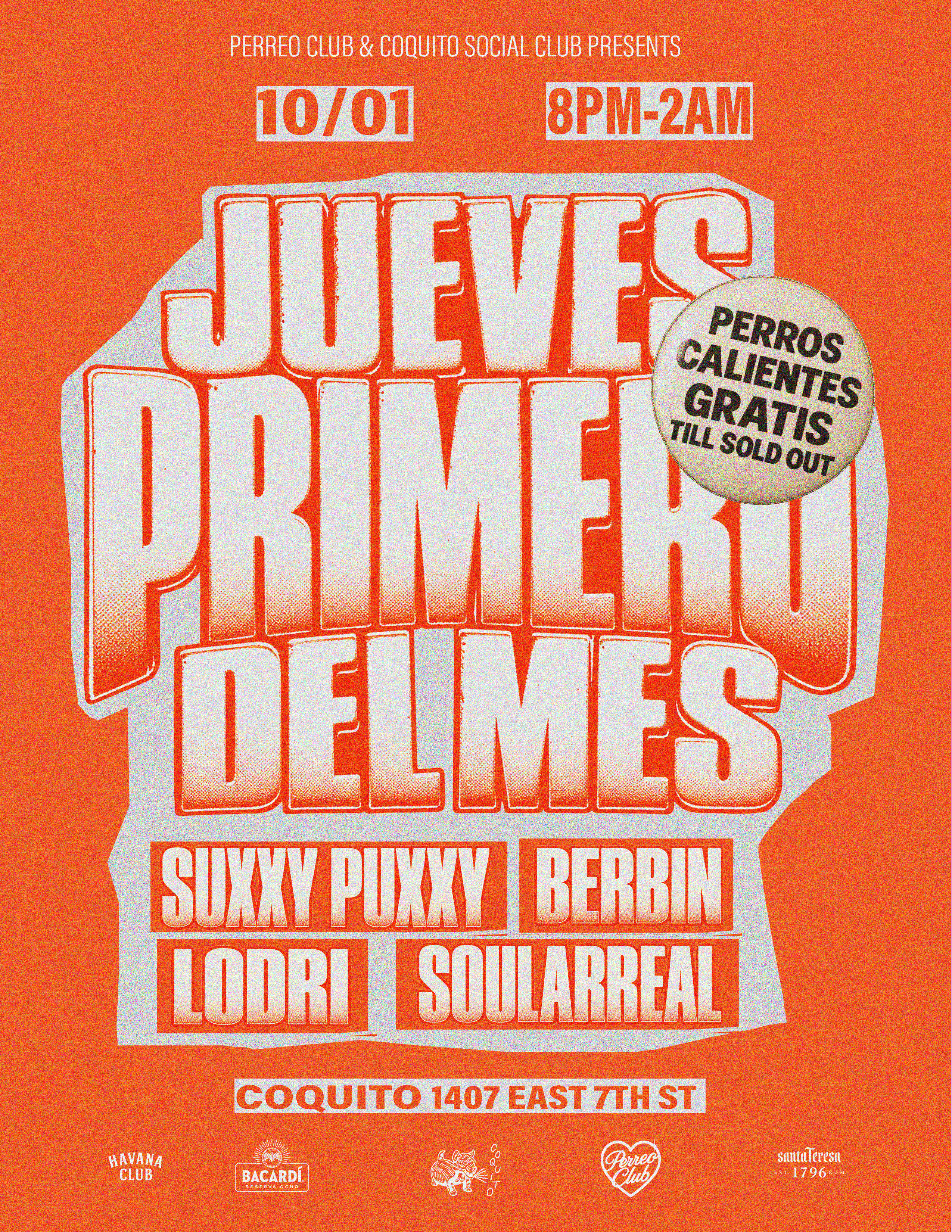 PERREO CLUB PRESENTS JUEVES PRIMERO DEL MES (EAST SIDE EDITION)