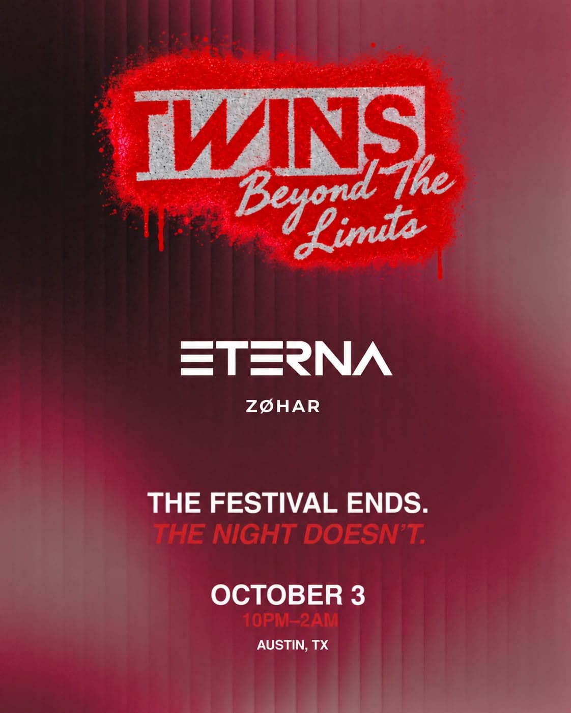 Twins Beyond The Limits: ETERNA - Oct 3rd