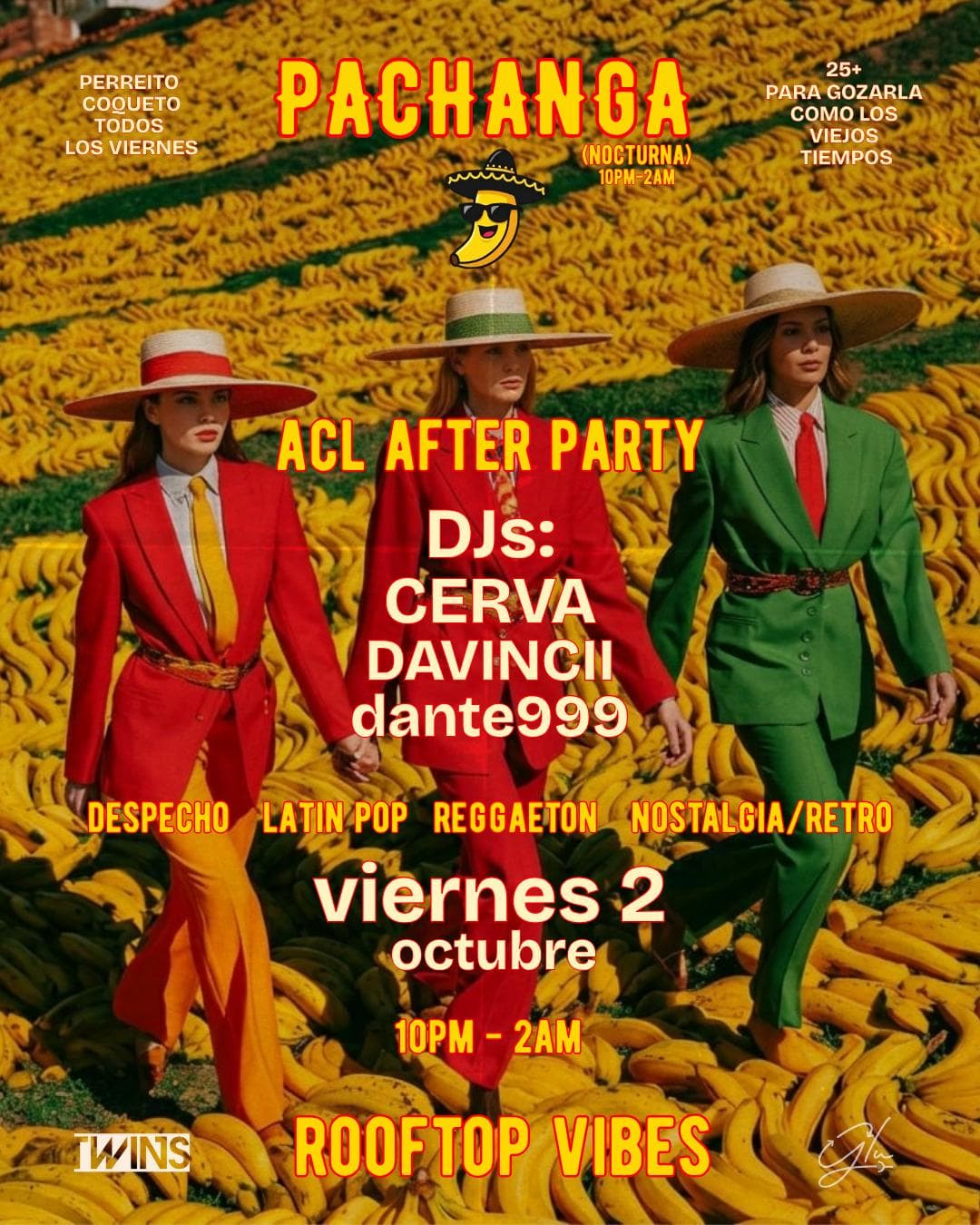 Twins Beyond The Limits: Pachanga - Oct 2nd