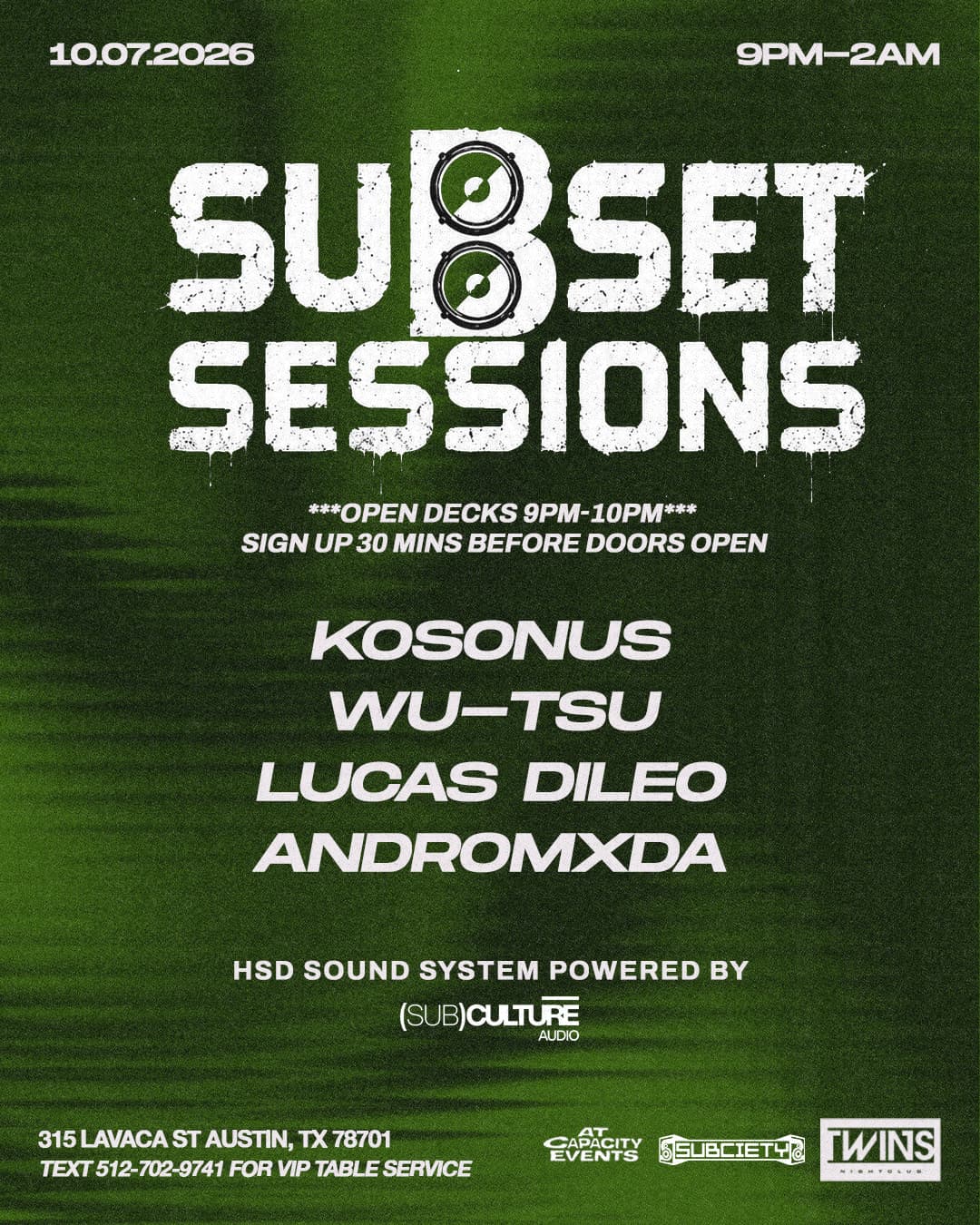 SUBset SESSIONS